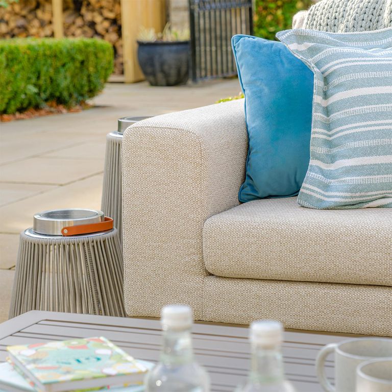 Ethos Garden Sofa Set - 3 Seater - Coffee Table - Latte