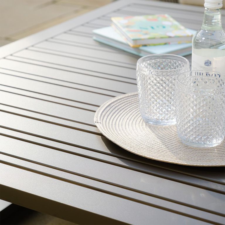 Ethos Garden Sofa Set - 3 Seater - Coffee Table - Latte