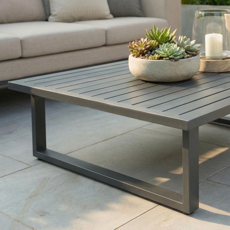 Ethos Garden Sofa Set - 3 Seater - Coffee Table - Oatmeal