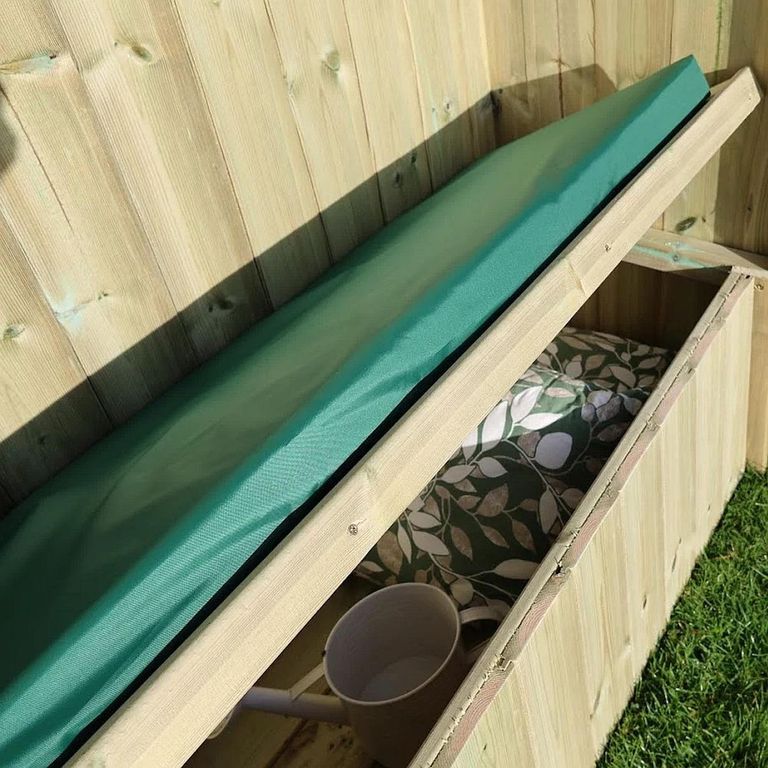 Daisy Garden Arbour - 2 Seater - Trellis Storage - Redwood
