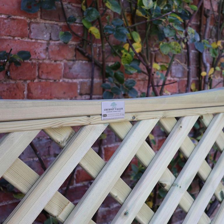 Daisy Garden Arbour - 3 Seater - Trellis Storage - Redwood