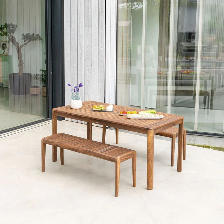 Bolney Backless 4ft Bench - Garden - Acacia Wood