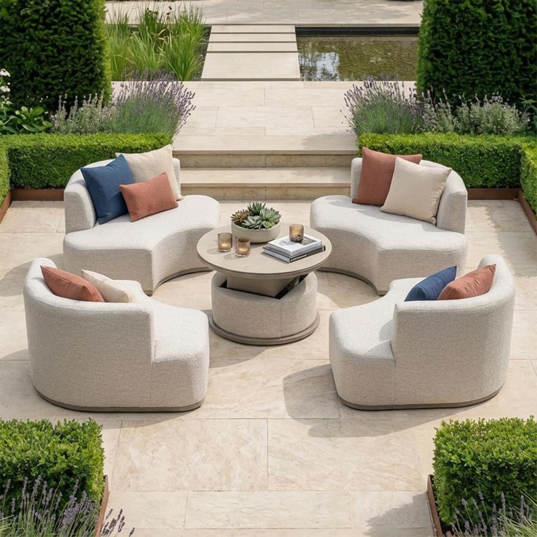 Snug Lifestyle Suite Garden Daybeds - Sofa Set - Rising Table - Latte