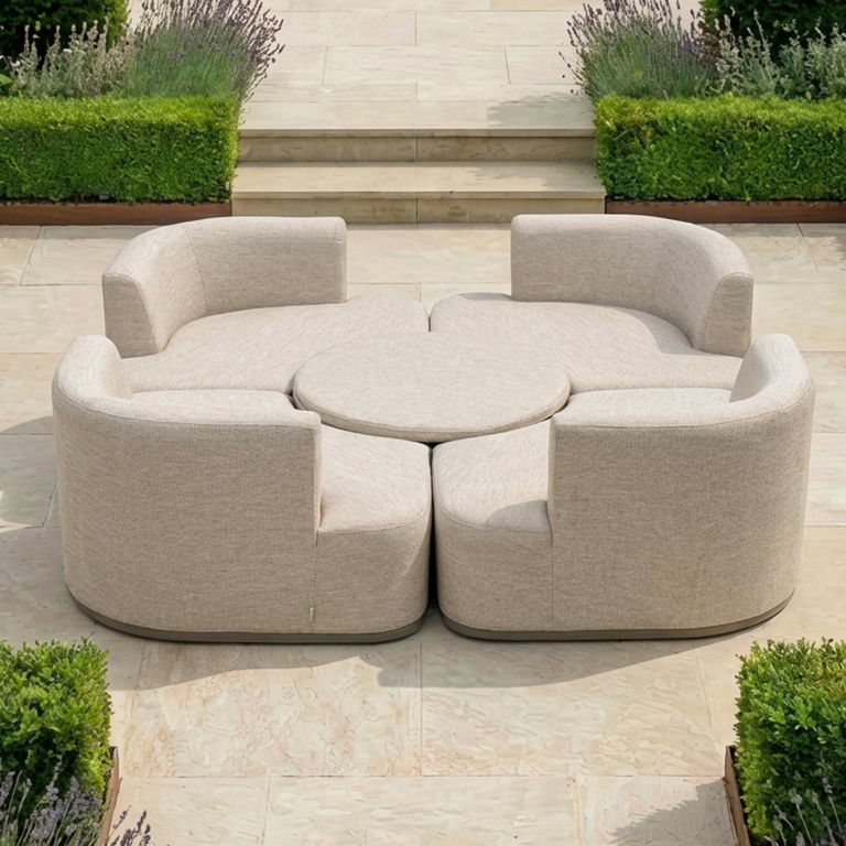 Snug Lifestyle Suite Garden Daybeds - Sofa Set - Rising Table - Latte