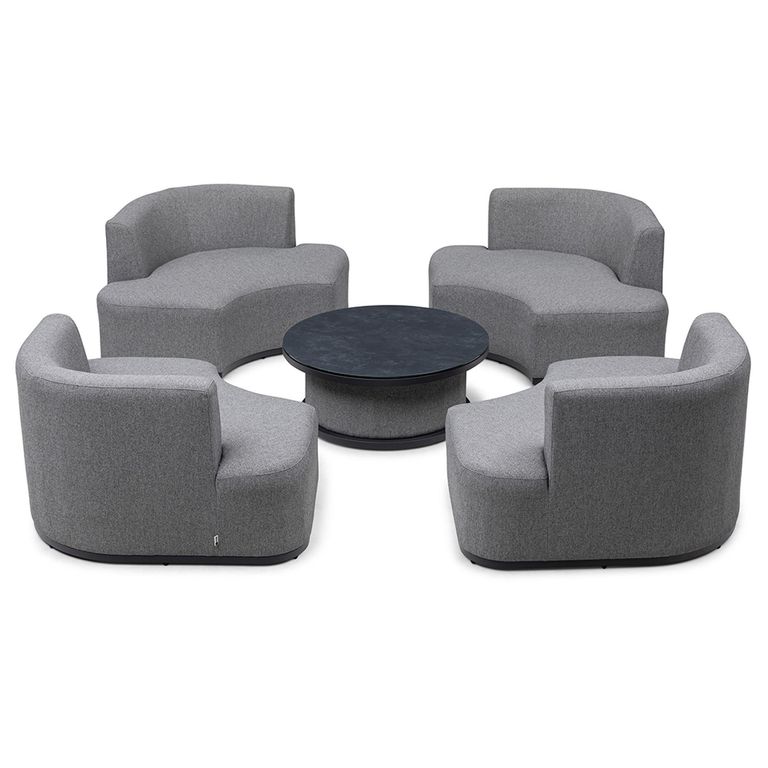 Snug Lifestyle Suite Garden Daybeds - Sofa Set - Rising Table - Zinc Grey