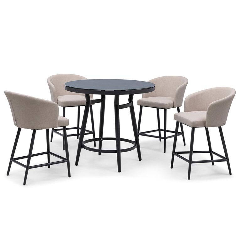 Zen Garden Bar Set - 4 Seater - Oatmeal