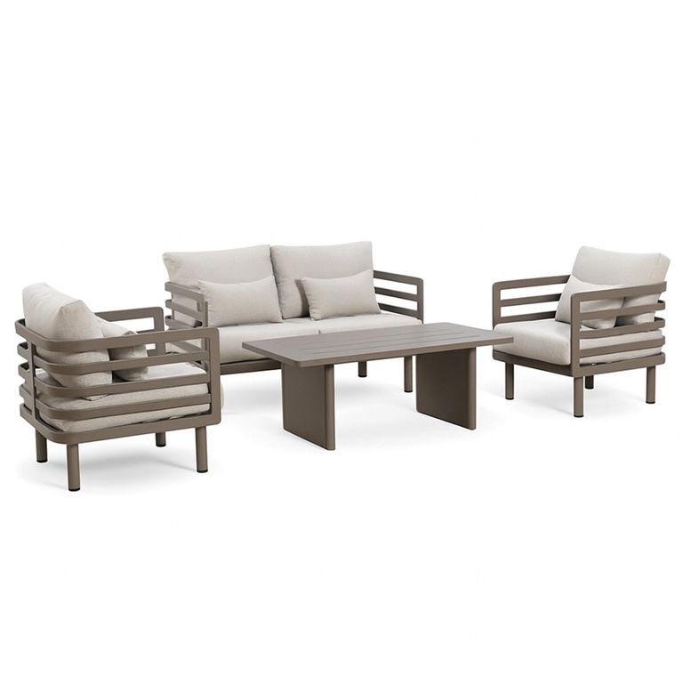 Metro Garden Sofa Set - 2 Seater - Coffee Table - Cafe