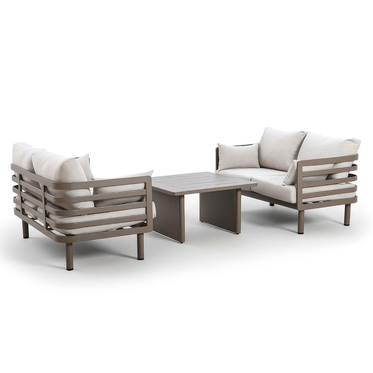 Metro Garden Sofa Set - 4 Seater - Coffee Table - Cafe