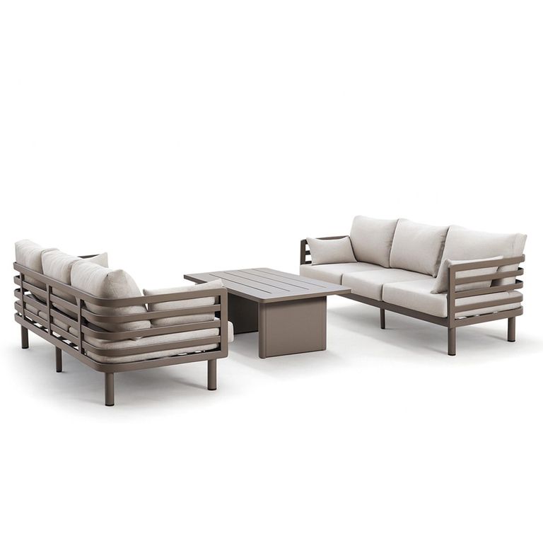 Metro Garden Sofa Set - 6 Seater - Coffee Table - Cafe