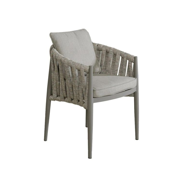 Milan Garden Dining Armchair - Set of 2 - Cool Linen
