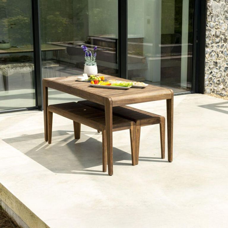 Bolney Backless 4ft Bench - Garden - Acacia Wood