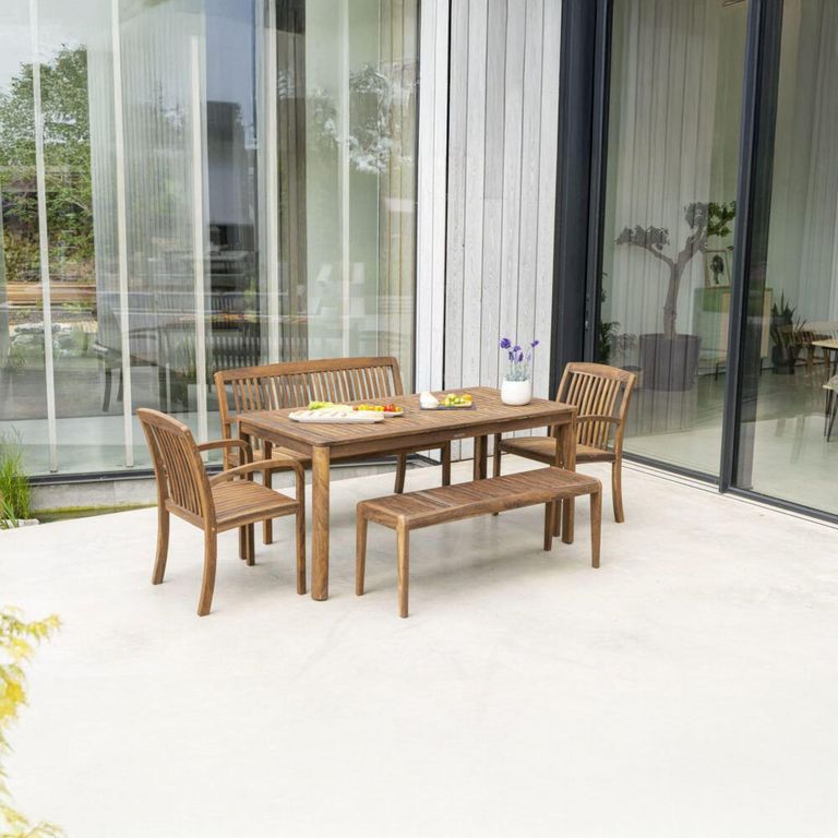 Bolney Backless 4ft Bench - Garden - Acacia Wood