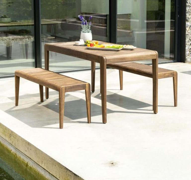 Bolney Backless 4ft Bench - Garden - Acacia Wood