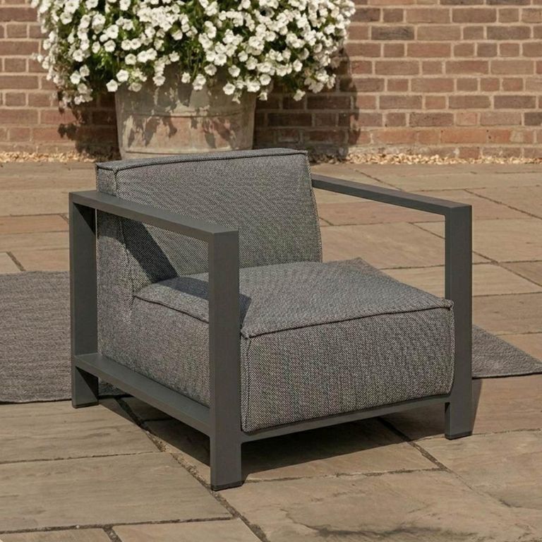 Ibiza Garden Armchair - Zinc Grey