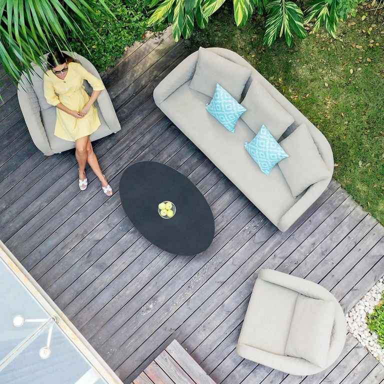 Ambition Garden Sofa Set - 3 Seater - Oatmeal