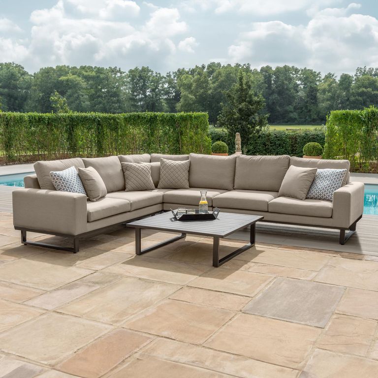 Ethos Corner Garden Sofa Group - Oatmeal