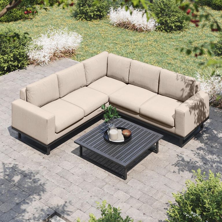 Ethos Corner Garden Sofa Group - Oatmeal