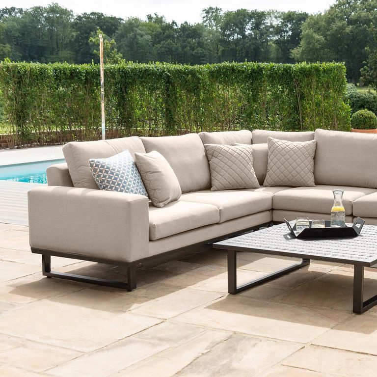 Ethos Corner Garden Sofa Group - Oatmeal