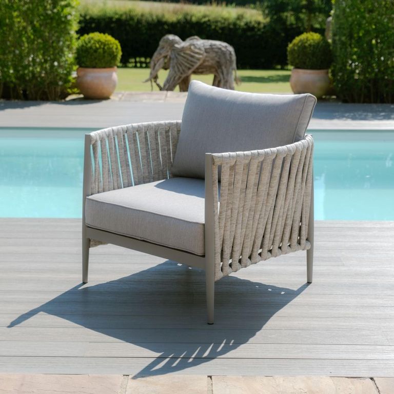 Milan Garden Sofa Set - 3 Seater - Cool Linen