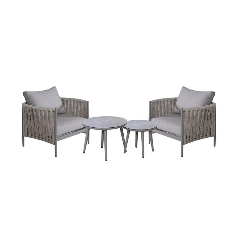 Milan Garden Lounge Set - Cool Linen