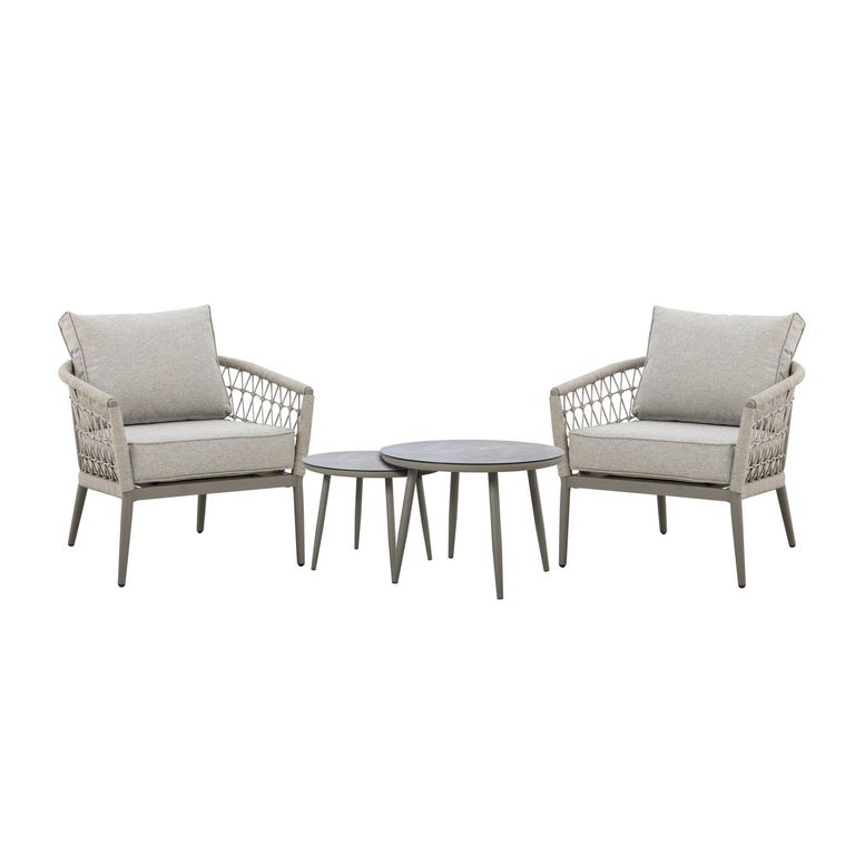 Monaco Garden Lounge Set - Cool Linen