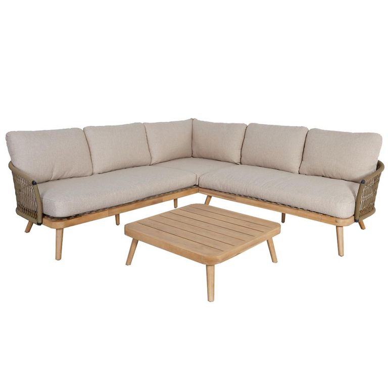 New Bali Corner Garden Sofa Set - Sandstone