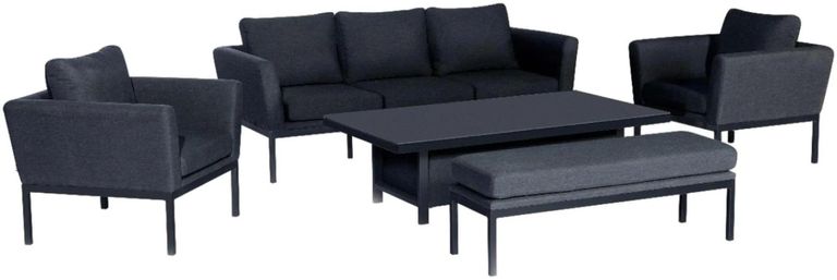 Pulse Garden Sofa Set - 3 Seater - Flanelle