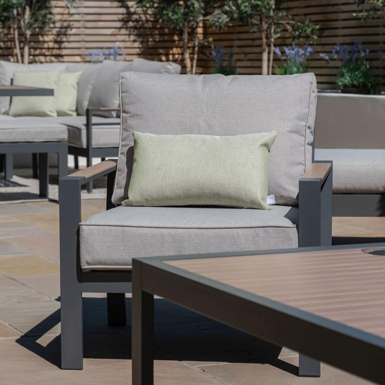Vancouver Garden Sofa Set - 3 Seater - Dove Grey