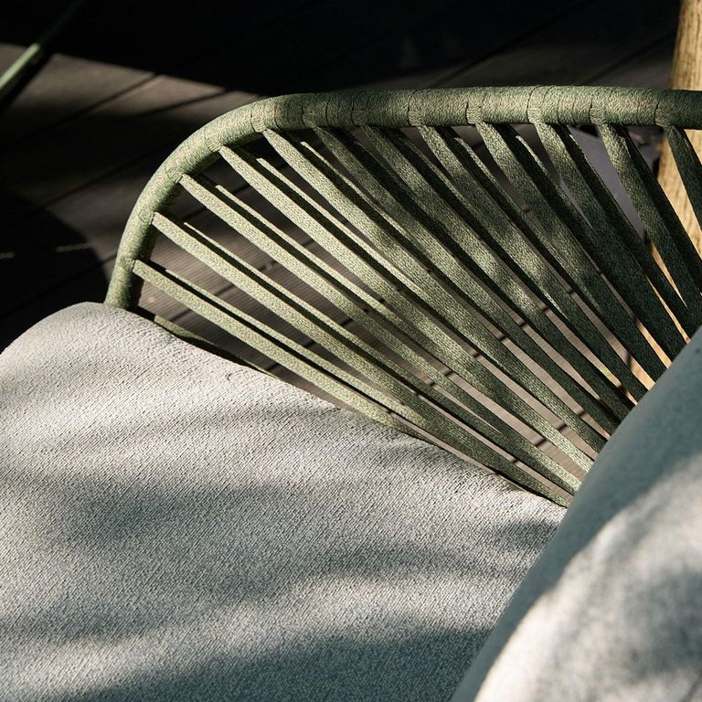 Novella Garden Lounge Set - 4 Seater - Round - Grey - Fabric