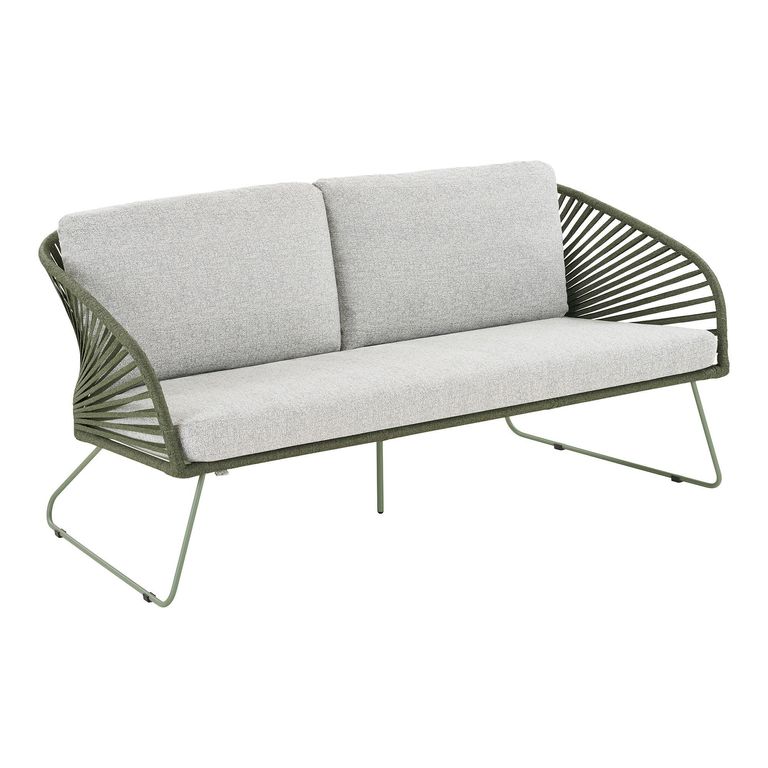 Novella Garden Lounge Set - 4 Seater - Round - Grey - Fabric