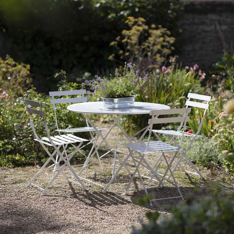 Rive Outdoor Droite Bistro Set Large Chalk