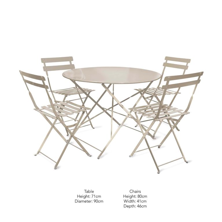 Rive Outdoor Droite Bistro Set Large Clay