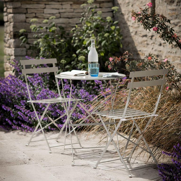 Rive Outdoor Droite Bistro Set Small Clay