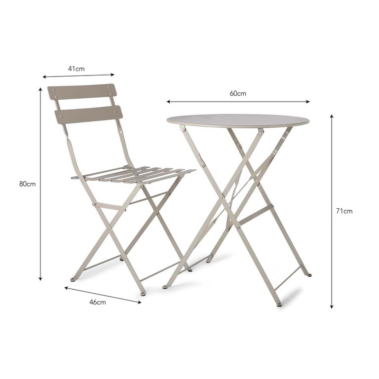 Rive Outdoor Droite Bistro Set Small Clay