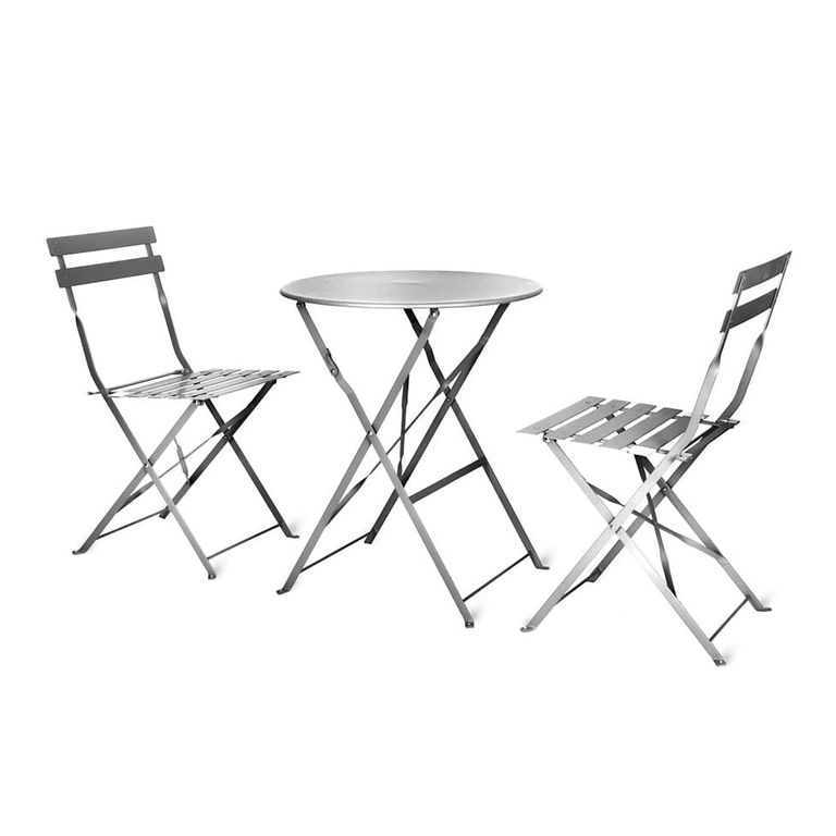 Rive Outdoor Droite Bistro Set Small Silver