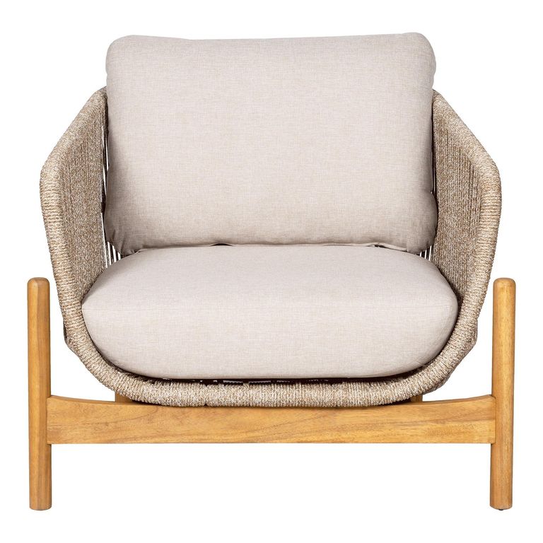 Terracina Garden Lounge Chair - Beige Rope