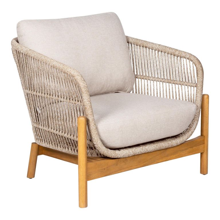 Terracina Garden Lounge Chair - Beige Rope
