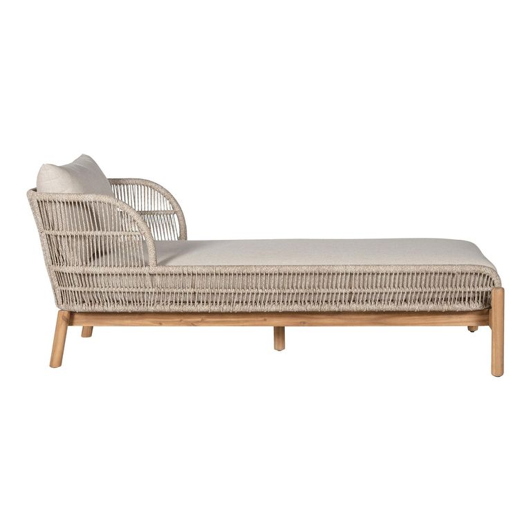 Terracina Garden Sun Lounger - Beige Rope