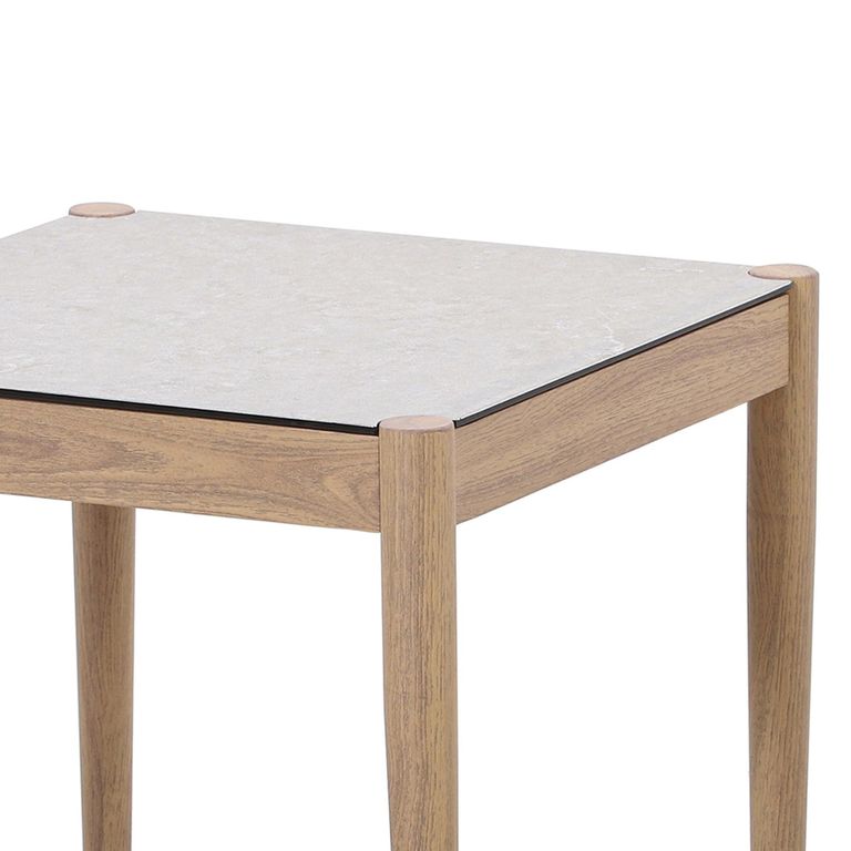 Burford Square Garden Side Table - Wood