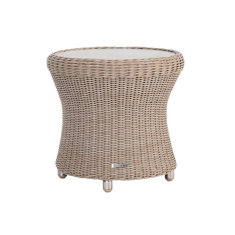 Hazelmere Round Side Table - Garden - Natural Weave