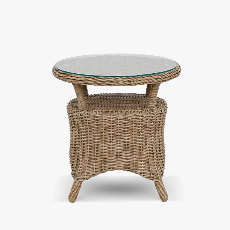 Brayford Outdoor Side Table Natural Rattan