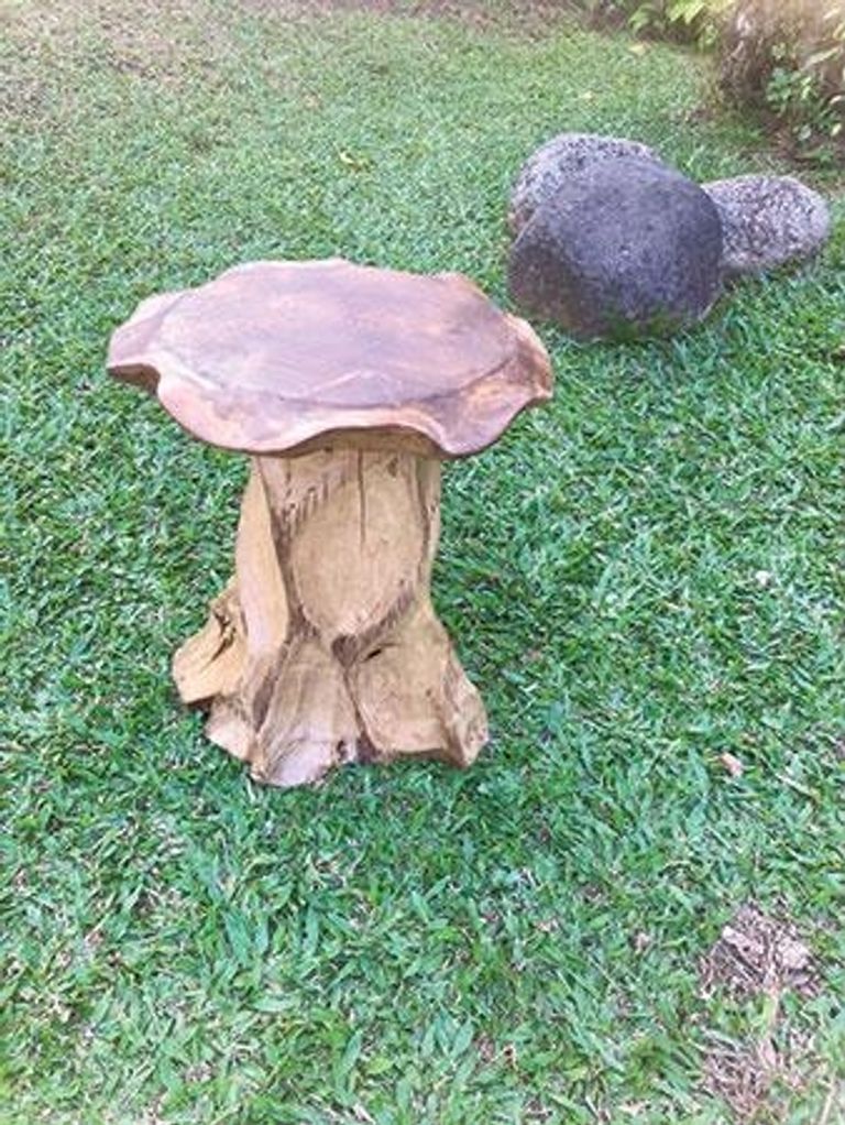 Lombok Lamp Table - Mushroom