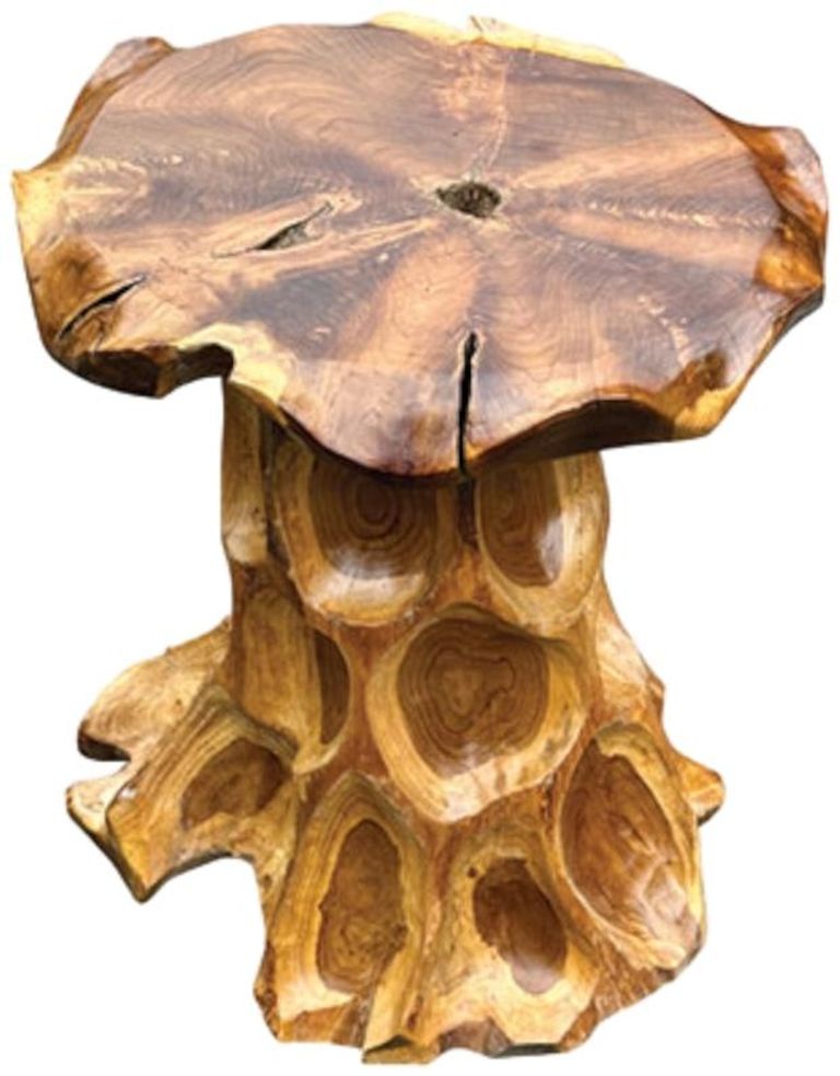 Lombok Lamp Table - Mushroom