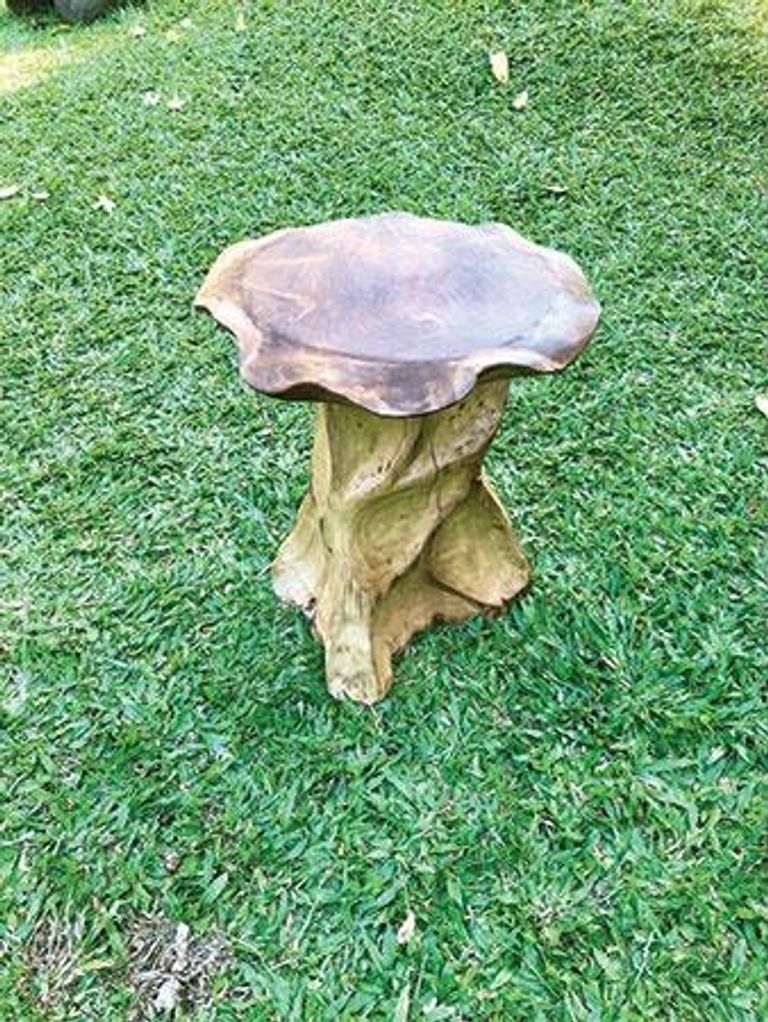 Lombok Lamp Table - Mushroom