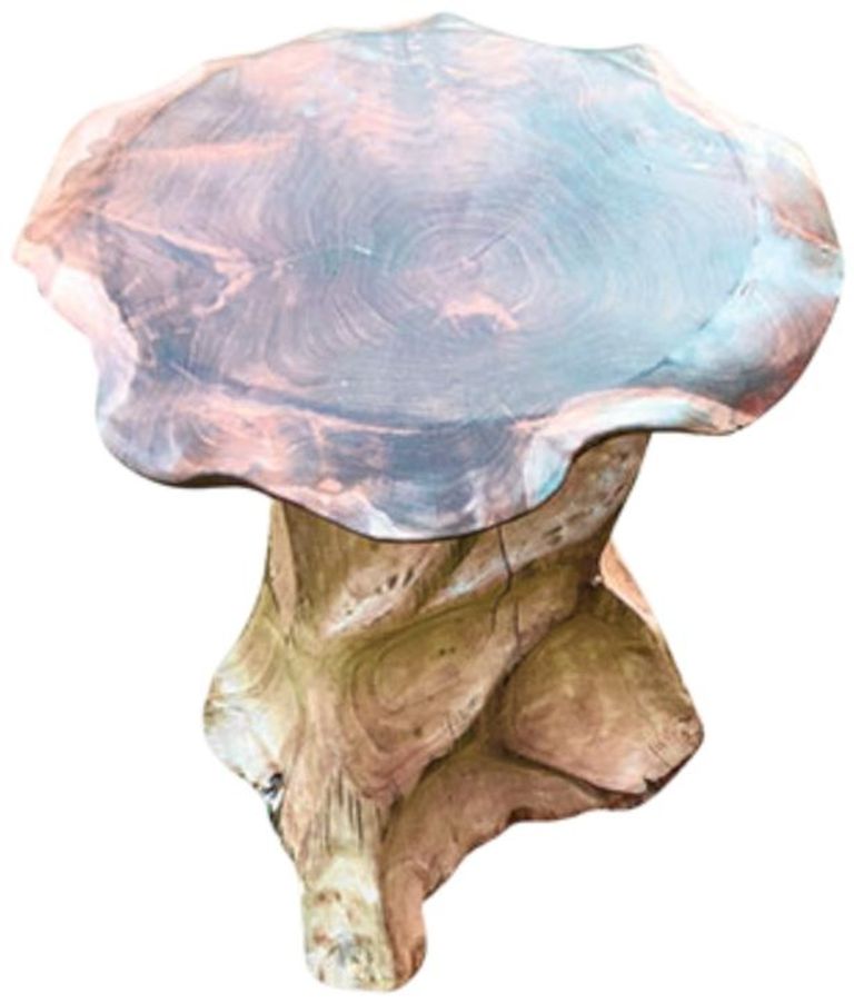 Lombok Lamp Table - Mushroom