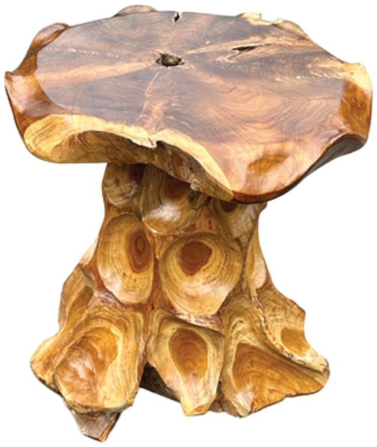 Lombok Lamp Table - Mushroom