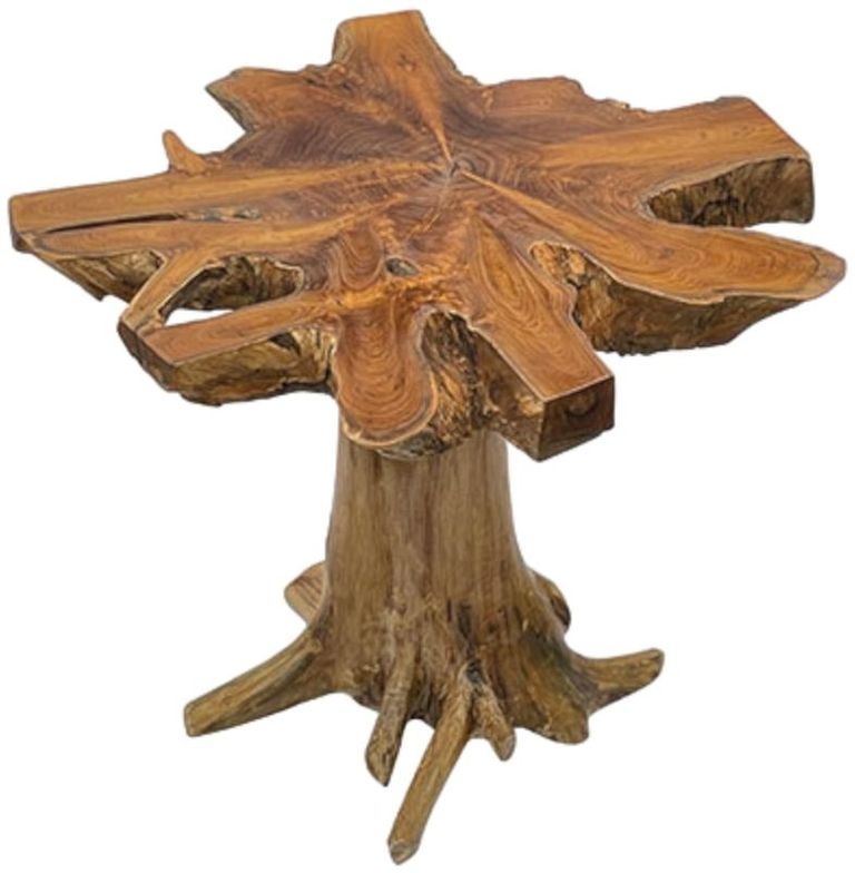 Teak Root Side Table - Mushroom