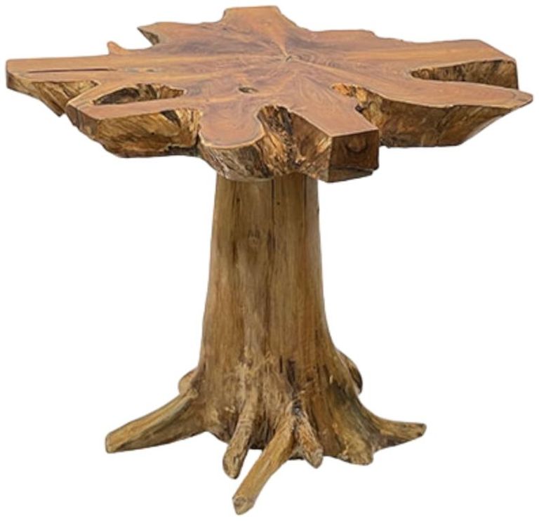 Teak Root Side Table - Mushroom