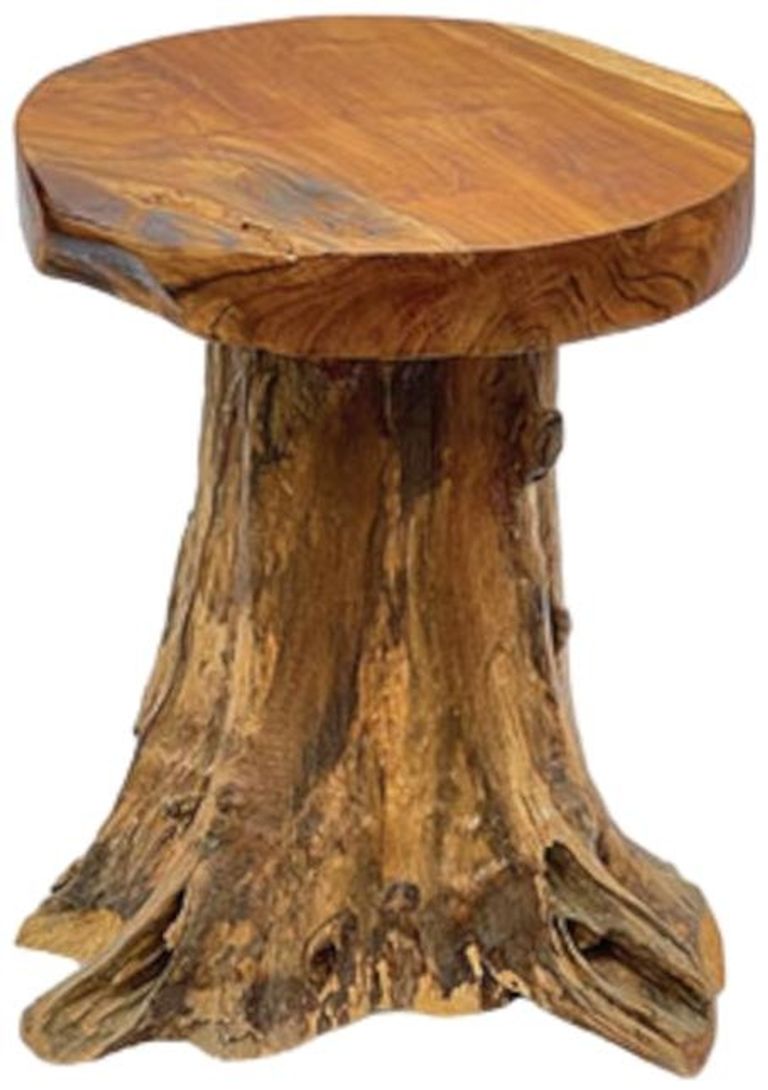 Teak Root Side Table - Round