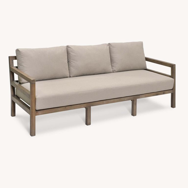 Sandridge Outdoor 3 Seater Sofa Natural Acacia Wood